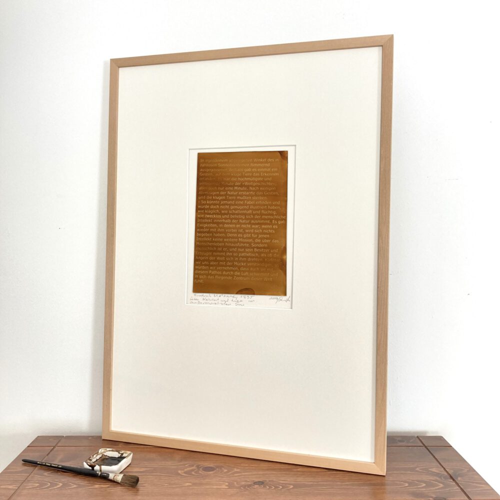 Heliographie, Friedrich Nietzsche, Über Wahrheit und Lüge im außermoralischen Sinn