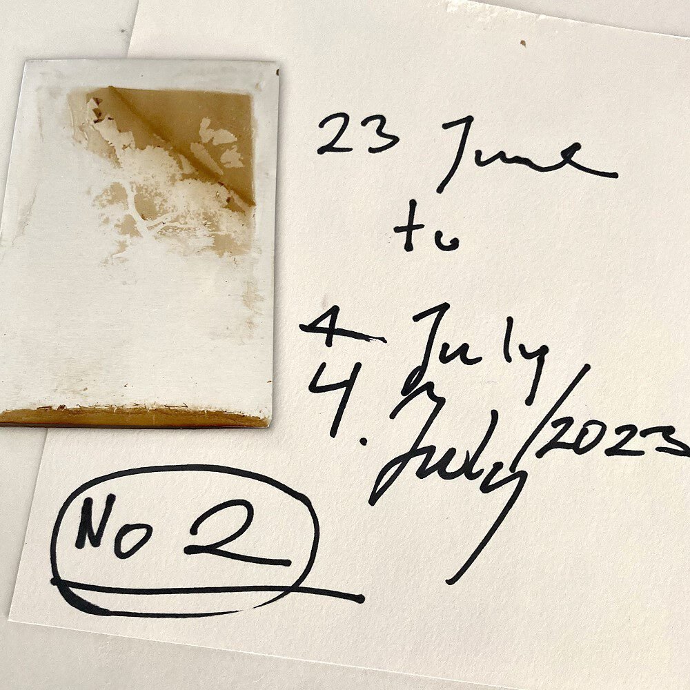 The first Photo, Heliography No 2, exposure time from 23.06 - 4.07.2023