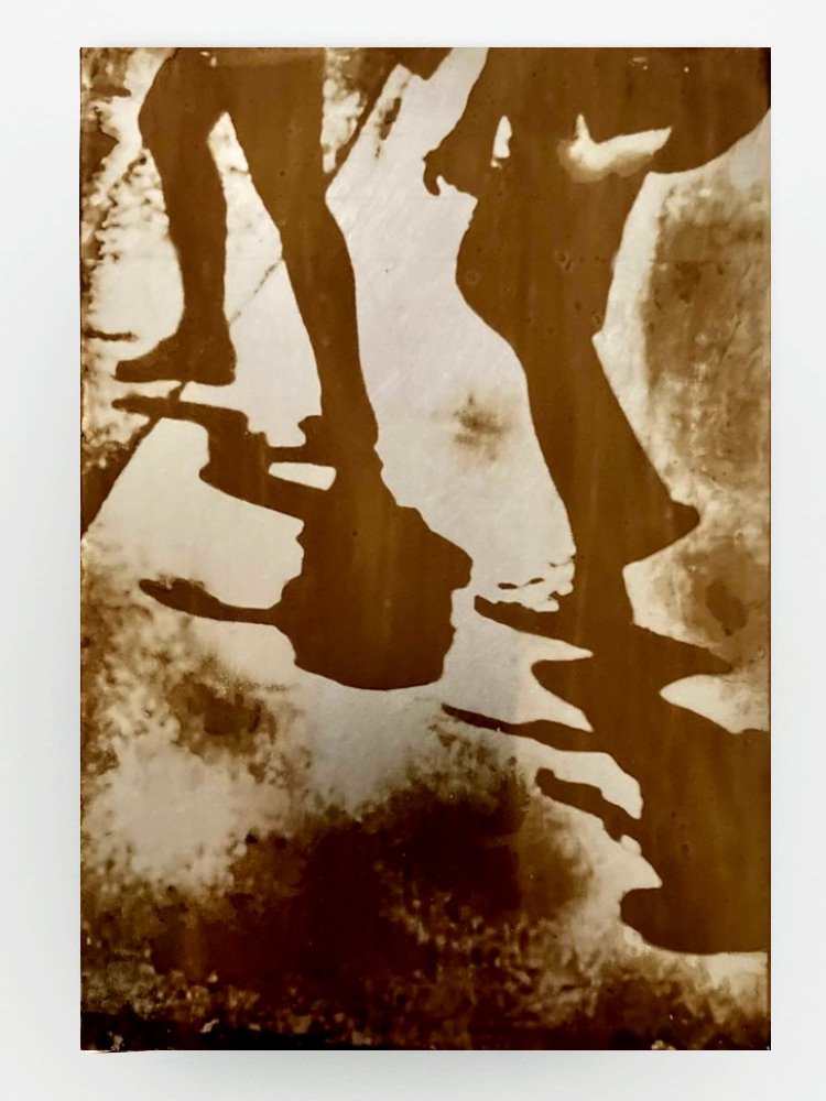 Heliographie, Midday in Paris, August 2013, hergestellt nach dem Verfahren von Joseph Nicéphore Niépce aus dem Jahr 1822.