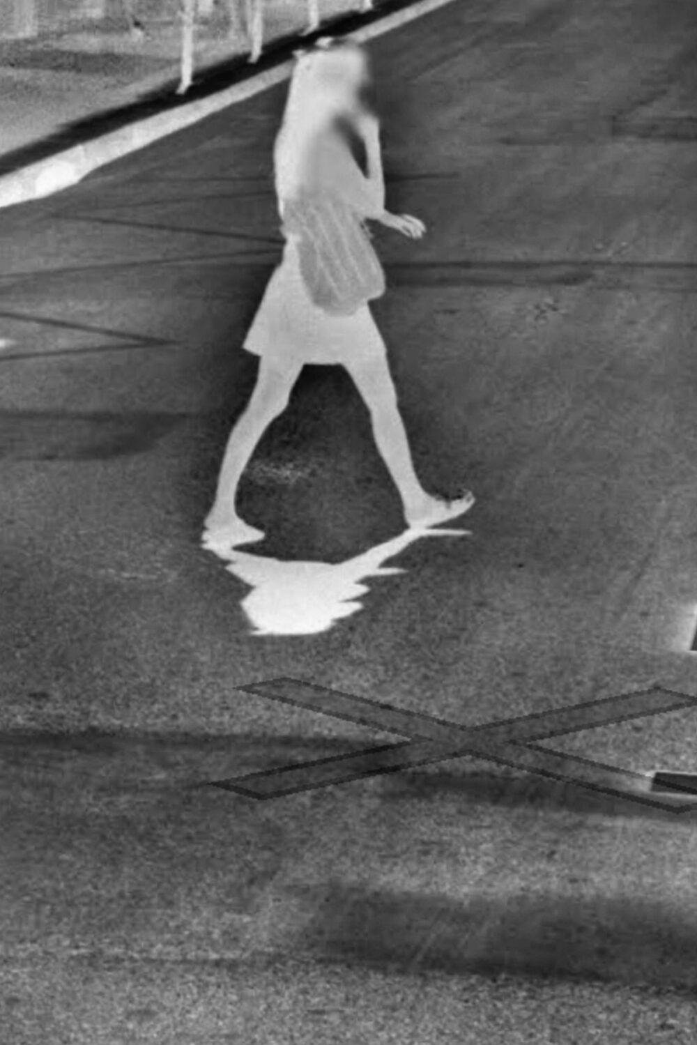 The woman with a phone, Paris, May 2023, Internegativ, Heliography Project 1827-2027