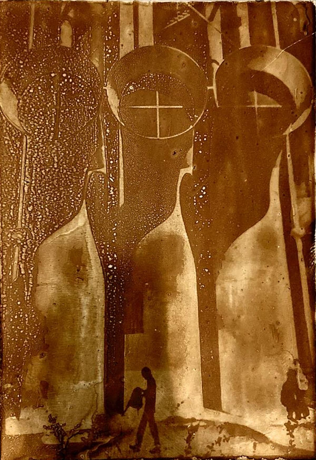 Przemek Zajfert, "Centre Pompidou" – heliography from Google Street View, Paris, 15 Rue Beaubourg, August 2013, Heliography Project 1827–2027